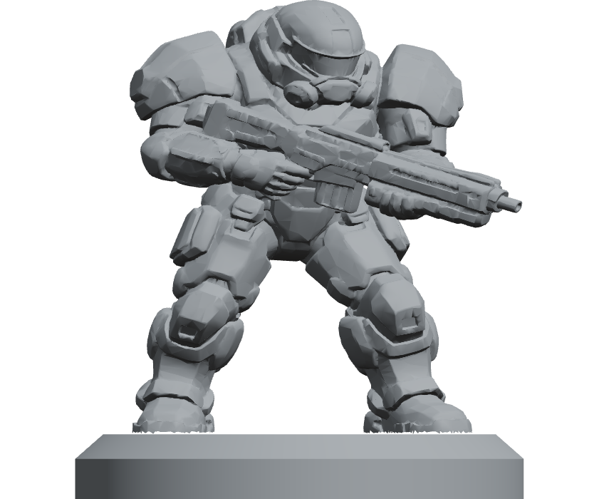 6mm Terran Guard, Frontline digital silhouette