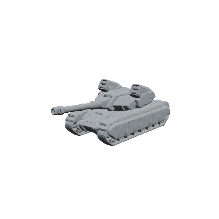 Vanguard Missile Tank, digital render